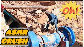 GIANT Sand Crushing ASMR How stone crusher works How to crush Rocks Jaw/Rock Crusher