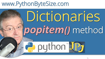Pythons dictionary class popitem() method