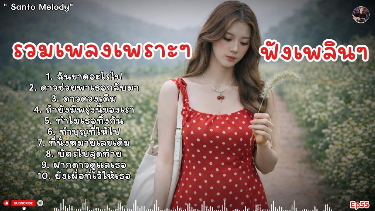 รวมเพลงเพราะๆ ฟังเพลินๆ #เพลงเศร้า #เพลงเจ็บลึก #เพลงอกหัก | SantoMelody | Ep55