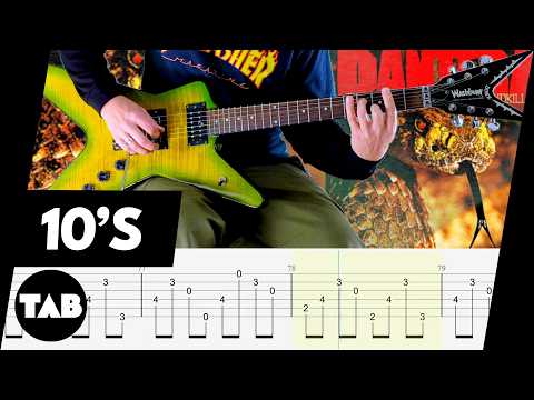 10's Pantera Guitar TAB | Lesson | Tutorial | Cover