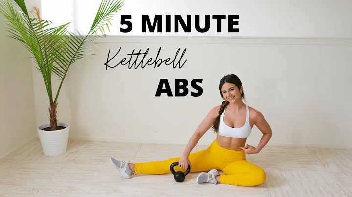5 Minute Kettlebell Abs Workout - Home Abdominal & Core Fitness Routine with Ashley Gaita