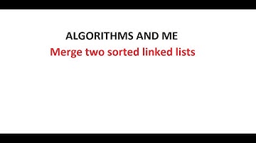 Merge two sorted linked lists