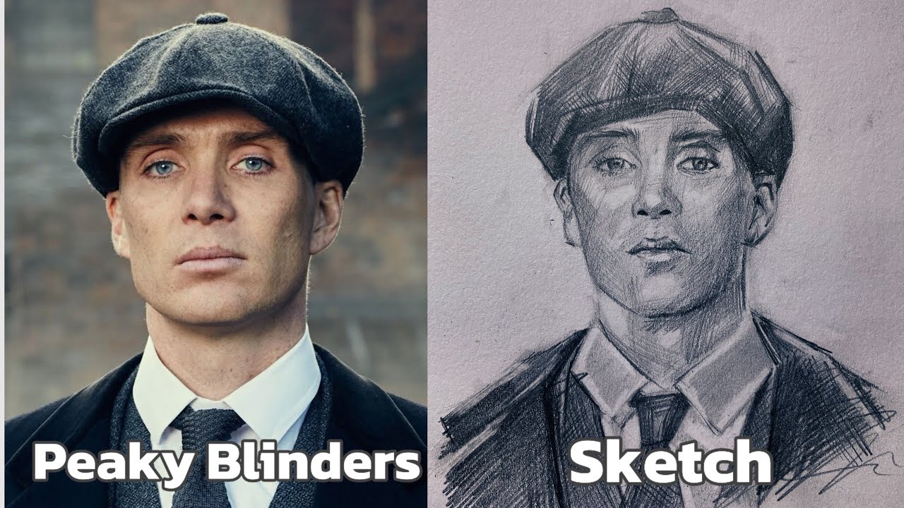 How to draw Thomas shelby with easy method | drawing tutorial for beginners 