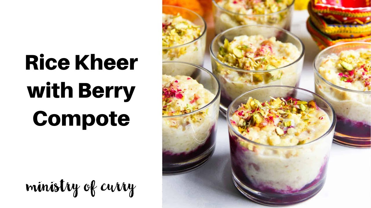 Rice Kheer with Berry Compote