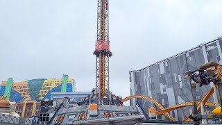 Terraform Tower Challenge Drop Tower - 2022 Genting SkyWorlds Theme Park New Ride