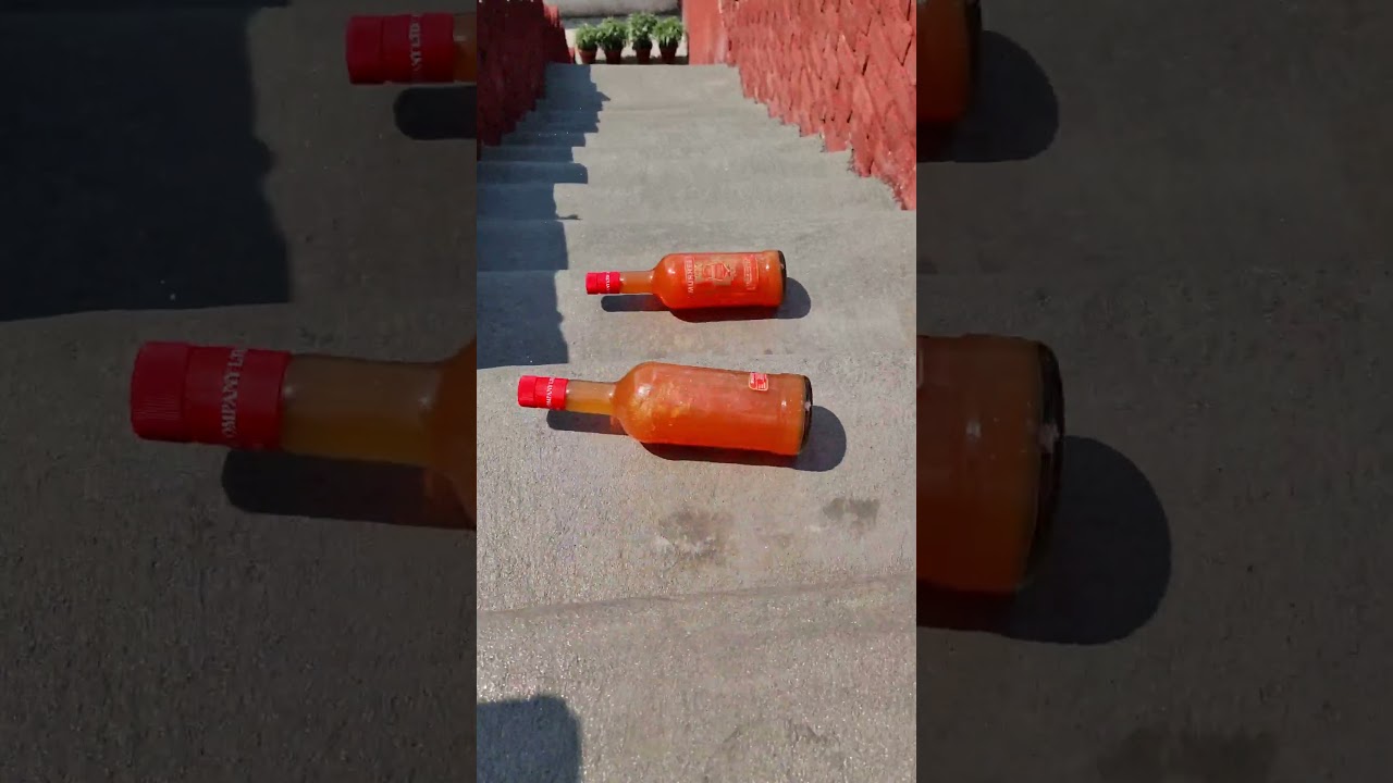 Experiment on stairs! Crushing Crunchy and soft things 