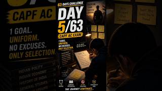 Day 5/63 #Day5 #63DaysChallenge #Shaurya63 #CAPFAC #CAPF2026 #CAPFAspirant #3AMRoutine #viralvideo #