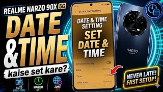 realme narzo 90X 5G me date and time kaise set Kare| how to set date and time on realme narzo 90X 5G