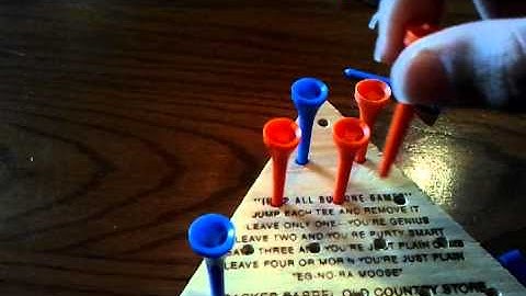How to beat the cracker barrel peg game