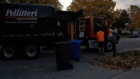 Pelliteri waste systems Freightliner labrie automizer on recycling