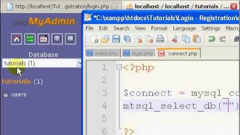 PHP Tutorials // User Login System (Part 2/4)