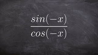 How to simplify a trigonometric expression using even/odd identities