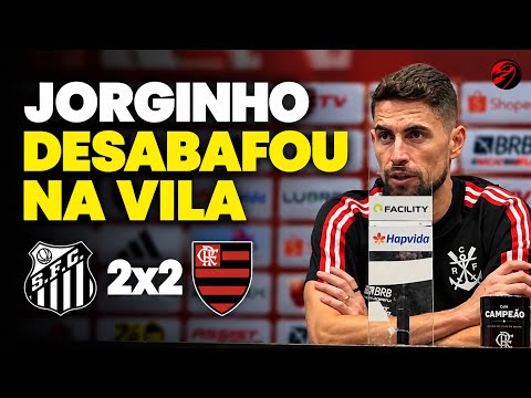 Jorginho's powerful outburst after controversial draw | Flamengo 2x2 Santos