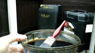 Old Engine Oil is Useful !!!  SAVE MONEY !!!  Quick Tip, "Mr Factotum"