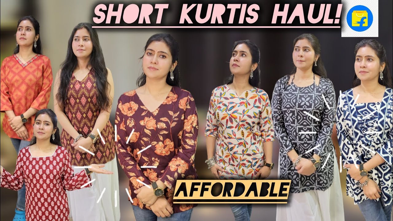 ✨ Flipkart Short Kurti Haul 🛍️💖 | Affordable & Trendy Collection ✨