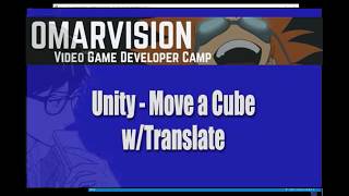 Unity   Move Cube wTranslate