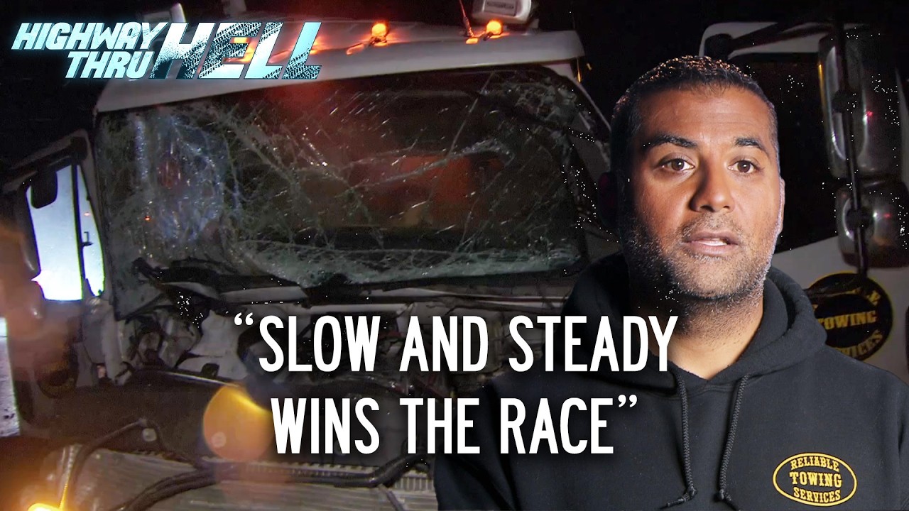 Trapped Driver on an Icy Night | Highway Thru Hell - YouTube