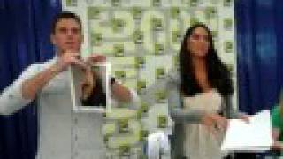 Olivia Munn & Kevin Pereira Fighting at Comic Con 2008