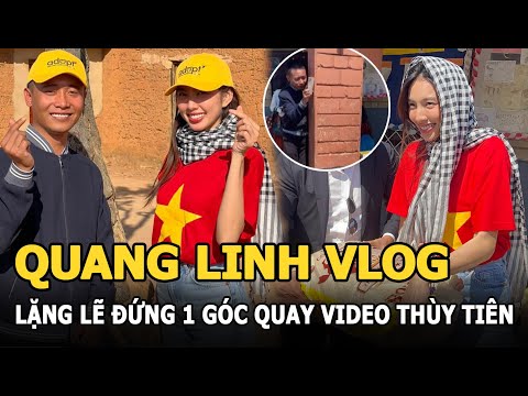 Video Clip Quang Linh lặng lẽ đứng 1 góc quay video Hoa hậu... - youtube