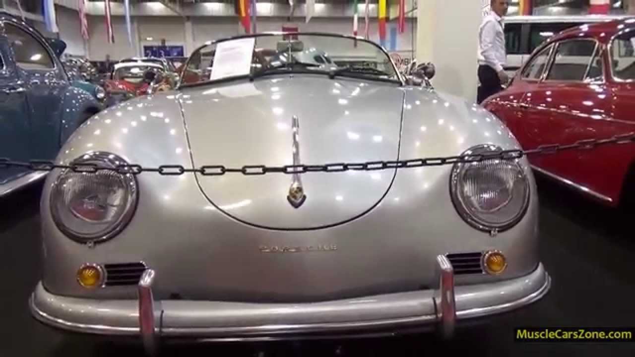 1956 Porsche 356 Speedster Silver Convertible Classic Car - 2014 Essen ...