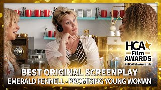 Emerald Fennell's Promising Young Woman wins Best Original Screenplay at the 4th Annual HCA Awards