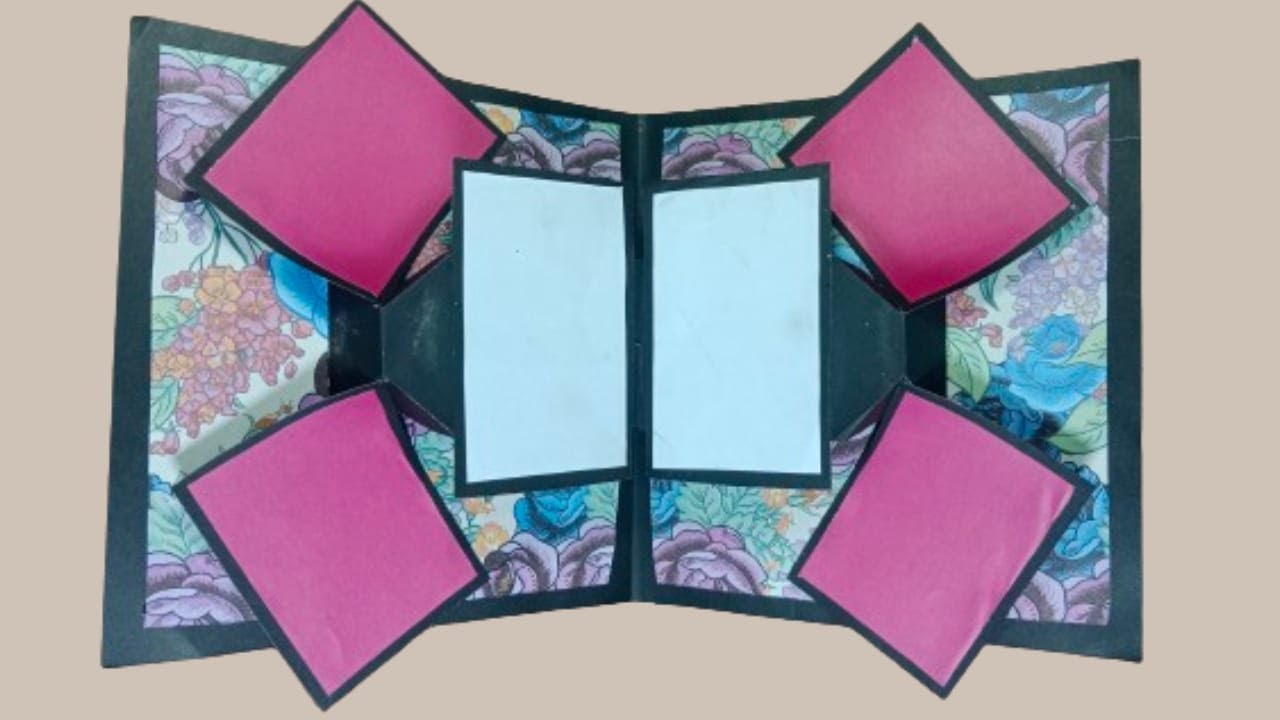 Pop up card/card idea for scrapbook/ scrapbook card/DIY/paper craft