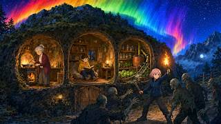 Building a Cozy Cave Shelter During a Zombie Apocalypse | Ghibli Survival Story