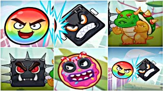 Angry Ball - Red Ball Gameplay - Color Ball Adventure - Full game - All Levels - Fight All Bosses screenshot 2