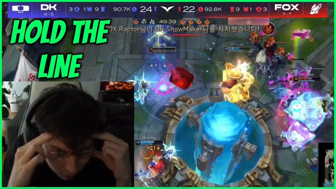 Caedrel Reacts To DK's MIRACLE Min 50 Base Defence VS BARON & ELDER