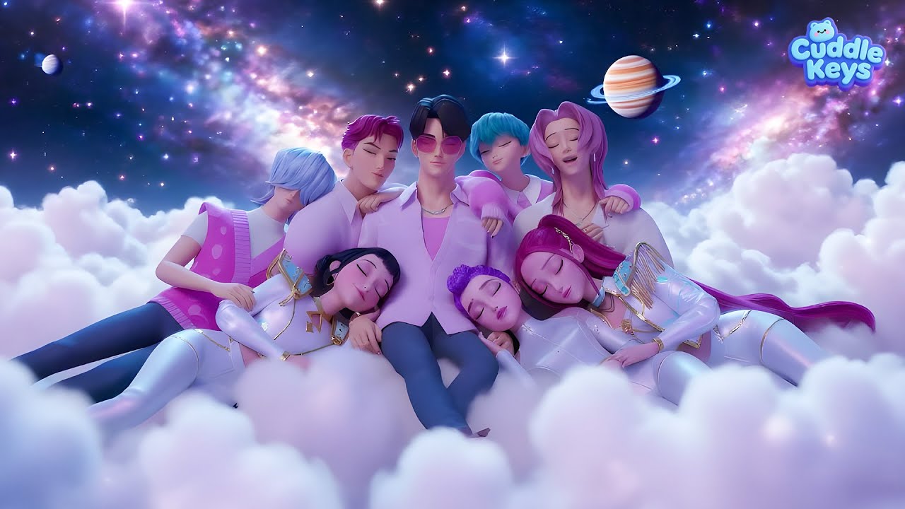 (БЕЗ РЕКЛАМЫ) Засыпайте быстро с Руми, Зои, Мирой и Саджей 💤 Фортепианная музыка для успокоения ваш