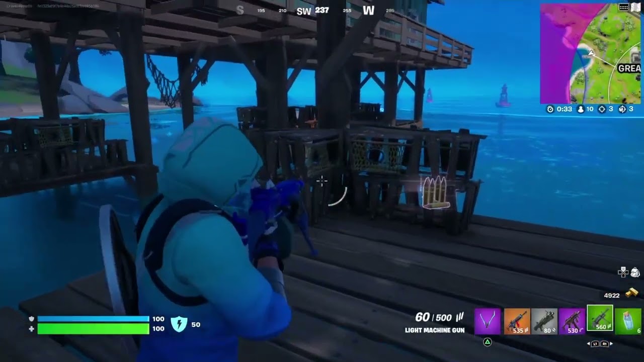 Fortnite- How to Destroy Structures with a Light Machine Gun