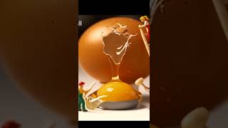 Tiny People Crack A Giant Egg