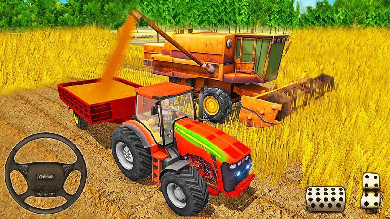 Real Tractor Farming Simulator 2020 - Harvester Tractor Driving - Android Gameplay