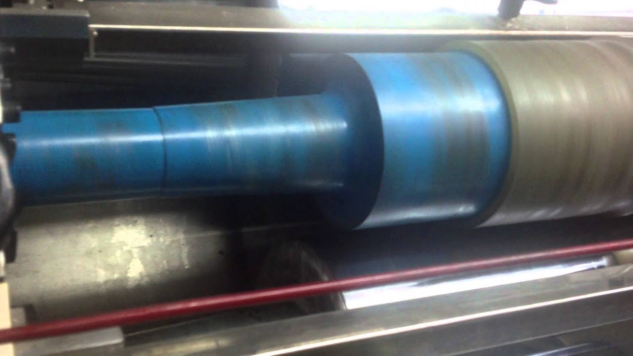 solventless laminating machine - YouTube
