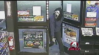 Robber in "Scream" mask robs 3 Naples businesses