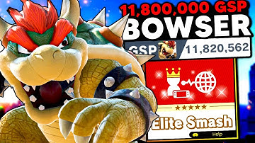 This is what an 11,800,000 GSP Bowser looks like in Elite Smash