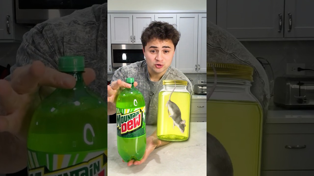 I Tested REAL Mouse vs Mountain Dew! 😱 #shorts #mountaindew #mouse #science #experiment #willitwork