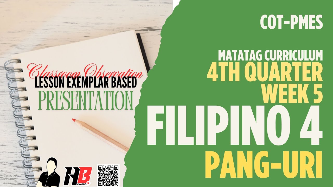 COT - Filipino 4 (MATATAG) Quarter 4 Week 5 Lesson Presentation : Pang ...