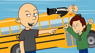 Classic Caillou Hijacks The School Bus/Grounded