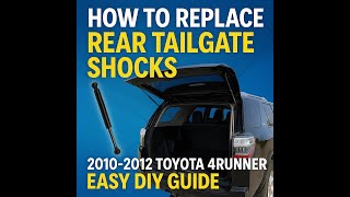How to Replace Rear Tailgate Shocks on 2010 - 2012 Toyota 4Runner (Easy DIY Guide)