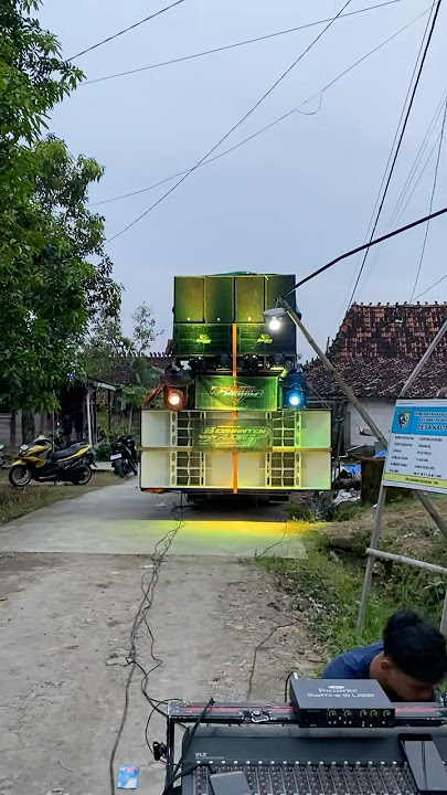 Cek sound horeg naik pickup