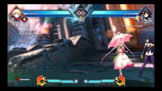 BLAZBLUE CROSS TAG BATTLE bbtag Rachel midscreen combos