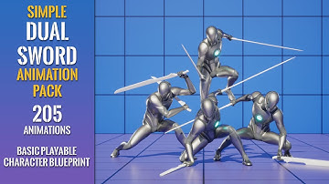 Simple Dual Sword Animation Pack
