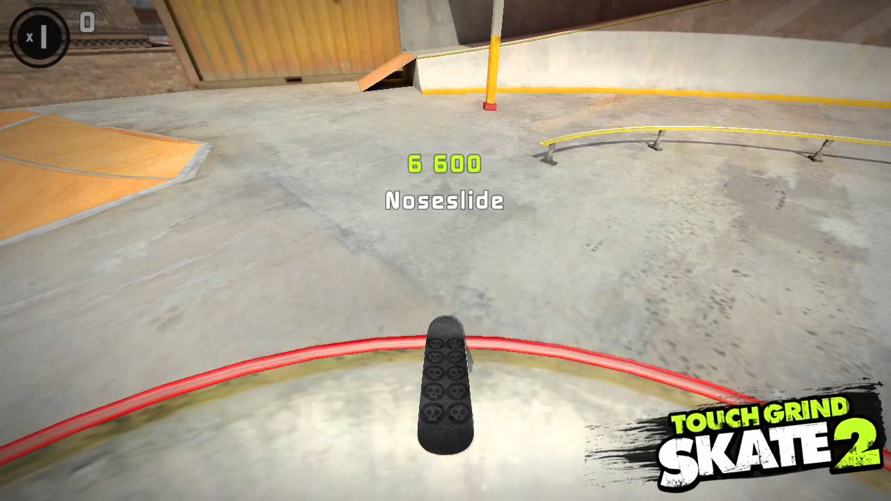 Touchgrind Skate 2: Factory Challenges - noseslide to pop shuvit in the triple bowl
