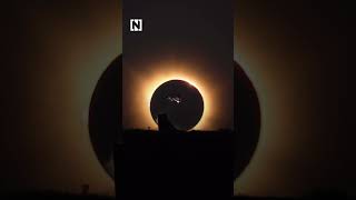 Olympian performs incredible eclipse stunt.
