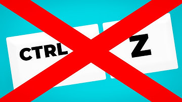 I removed CTRL+Z from Photoshop...