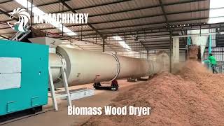 Biomass Wood Sawdust Rotary Dryer for Industrial Wood Sawdust Drying Machine#dryer