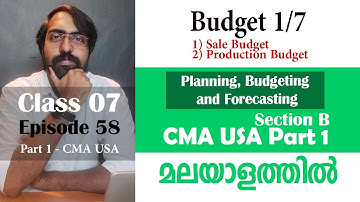 Budget 1/7 | Planning, Budgeting and Forecasting | Section B | Part 1 | Episode 58
