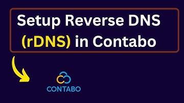 How to setup Reverse DNS rDNS in contabo