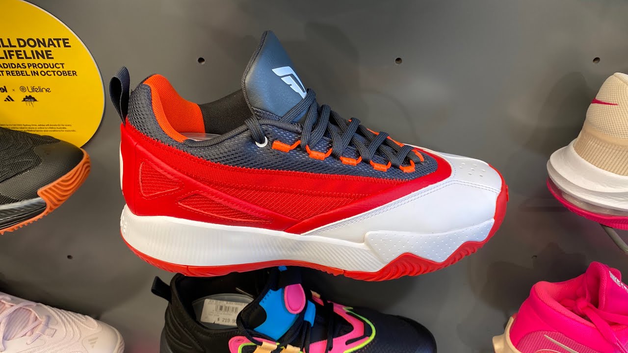 Adidas MENS 9 Dame Certified 2.0 Basketball Shoes Scarlet White Carbon IE9343 Adidas MENS 9 Dame Certified 2.0 Basketball Shoes... | Depop main image 3